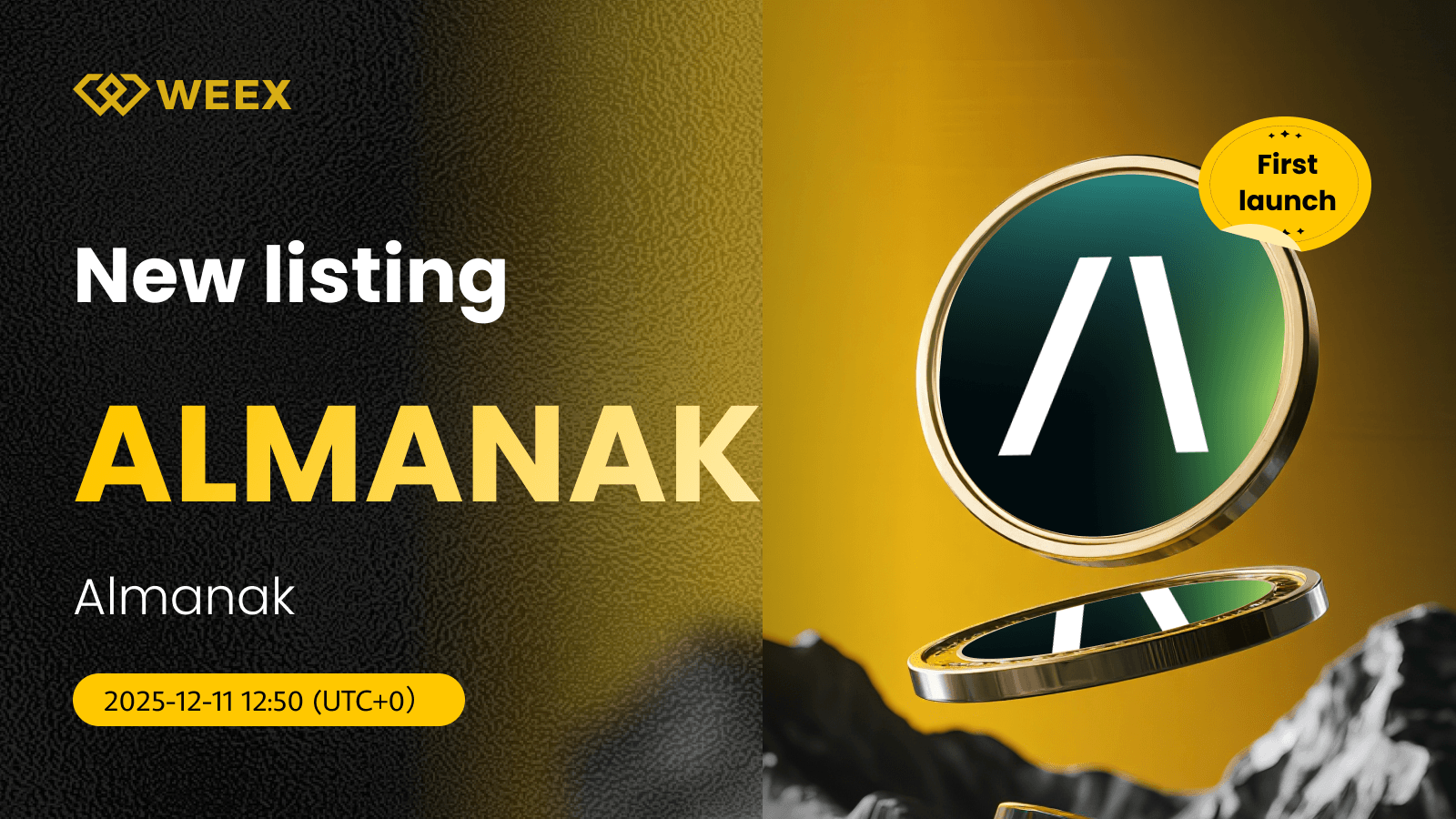 ALMANAK USDT 实时更新:Almanak Coin 已在 WEEX 现货交易平台上线