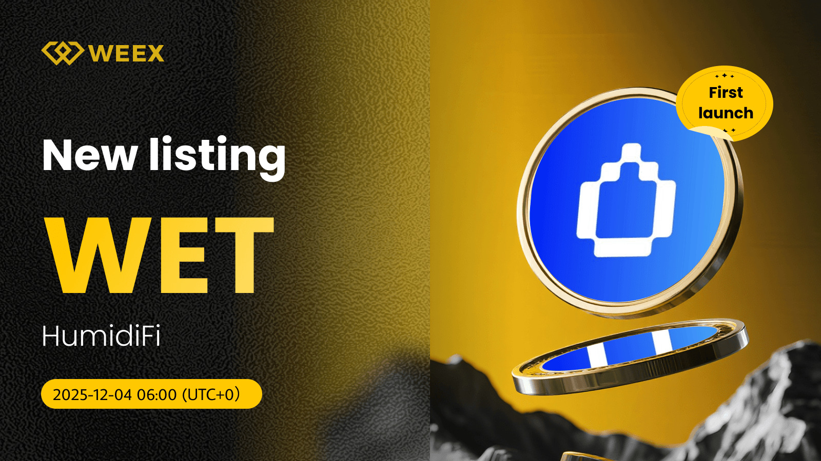 WET/USDT 上线 WEEX 现货:开启 HumidiFi (WET) Coin 交易