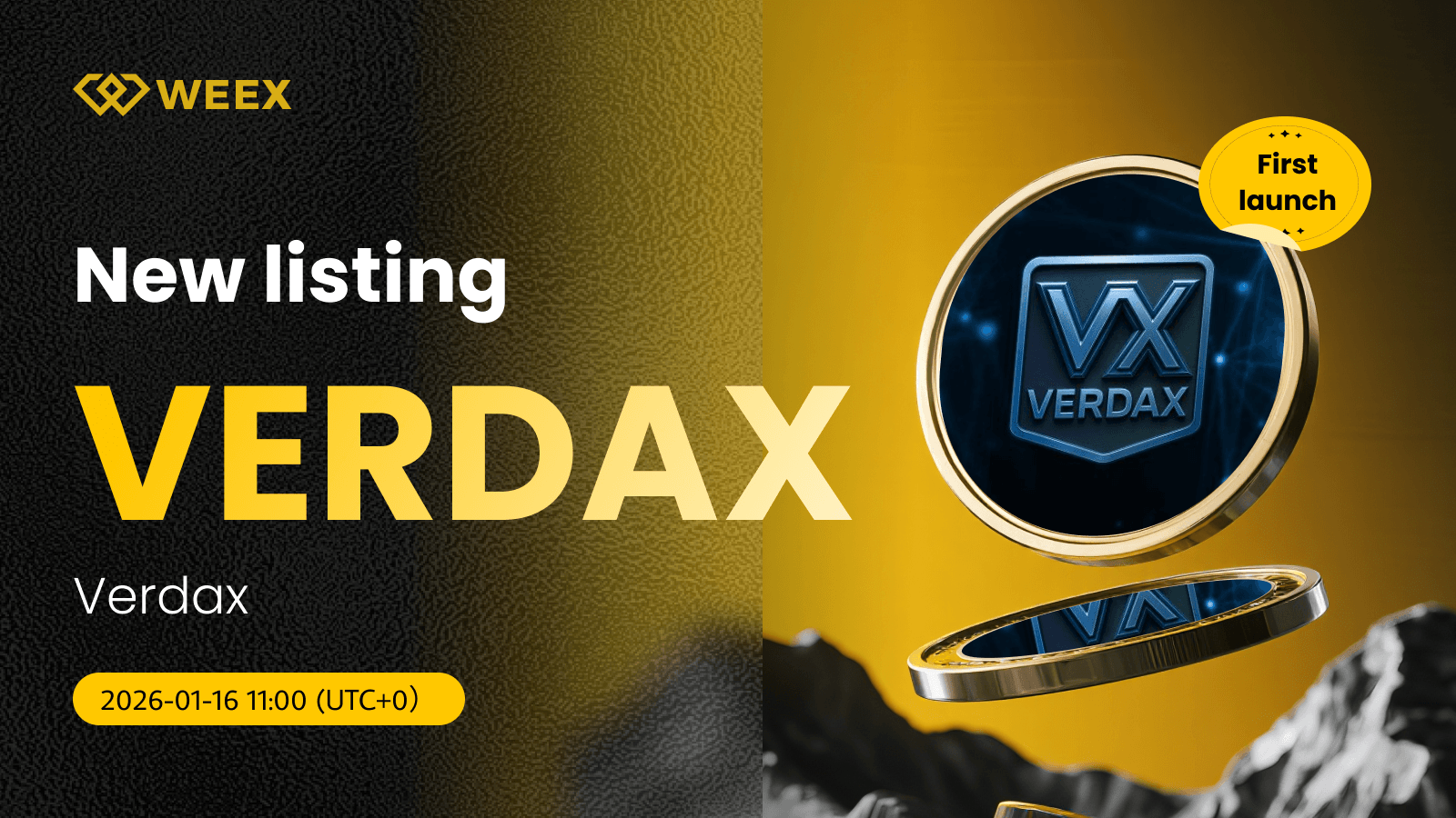 VERDAX USDT 交易对在 WEEX 现货上线